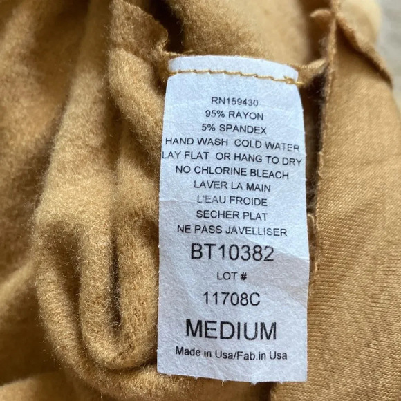 NWT Elan Medium Hoodie Oversized Drawstring Tan - Picture 7 of 7